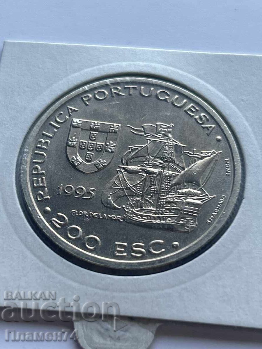 200 ескудо 1995 Португалия Афонсу де Албукерке с цена 10.00 лв. | € 5.11