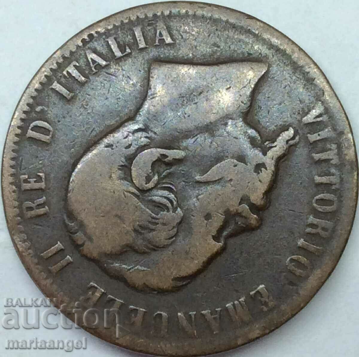 10 centesimi 1867 Ιταλία 30mm Β - Νάπολη Victor Emmanuel - 5