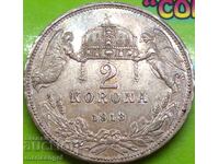 2 κορώνες 1913 Ουγγαρία Franz Joseph I 1848-1916 ασημένιο