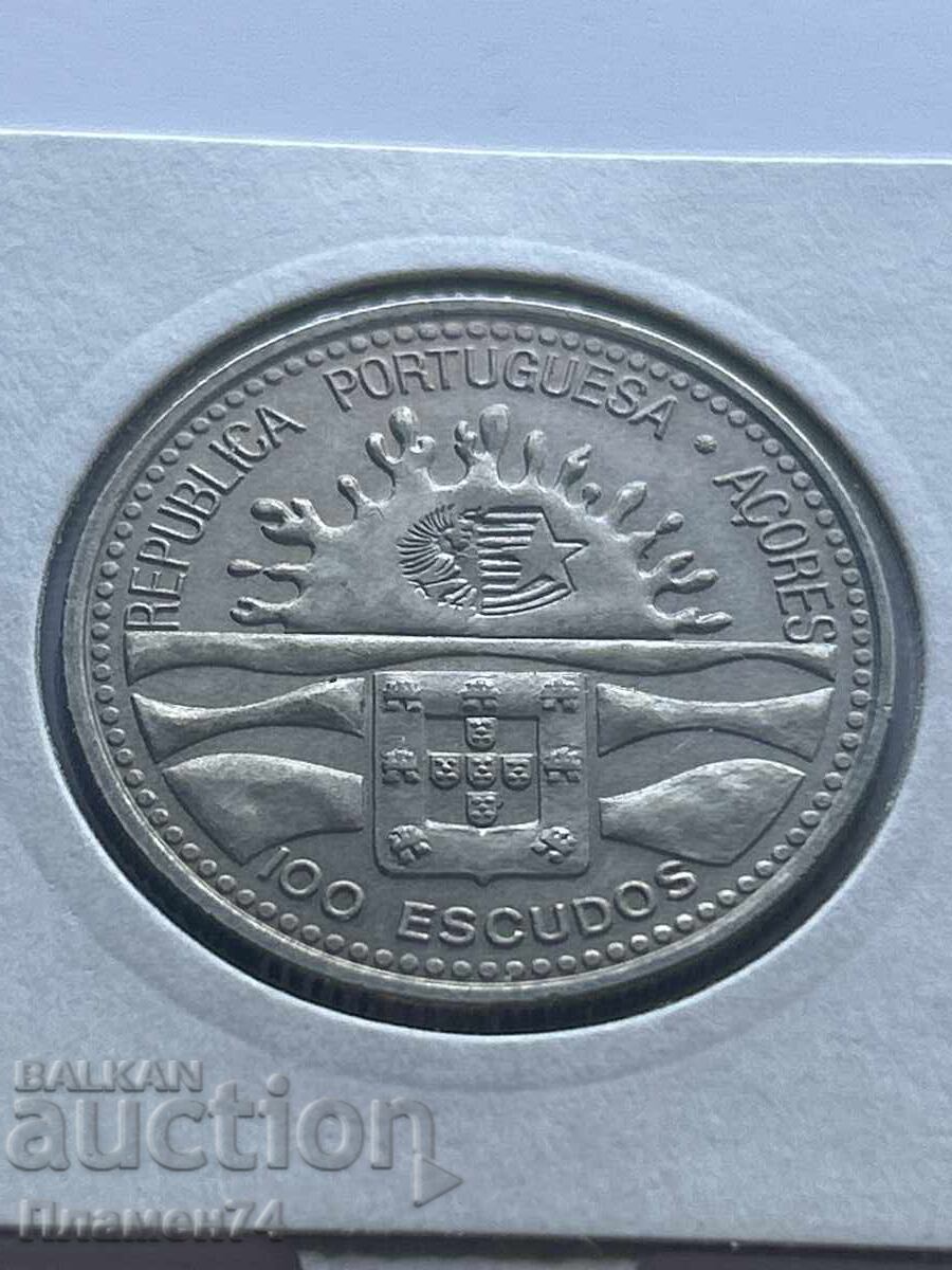 100 Escudos 1995 Azores Islands Autonomy with price 8.00 BGN | € 4.09 100 Escudos 1995 Azores Islands Autonomy with price 8.00 BGN | € 4.09