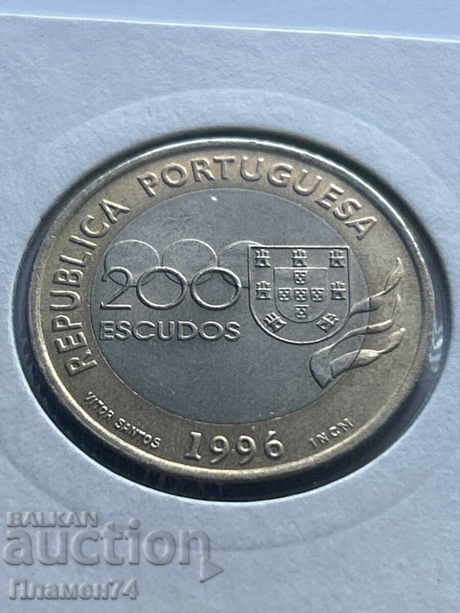 200 εσκούδος 1996 Πορτογαλία XXVI Θερινοί Ολυμπιακοί Αγώνες με τιμή 10.00 BGN | € 5.11