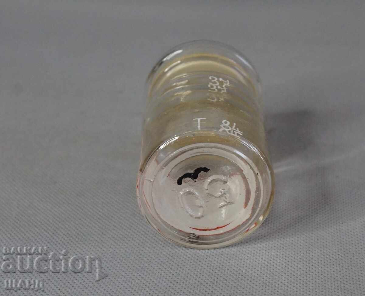 Licitație Sticlă veche de farmacie din sticlă borcan farmacie RIVANOLUM