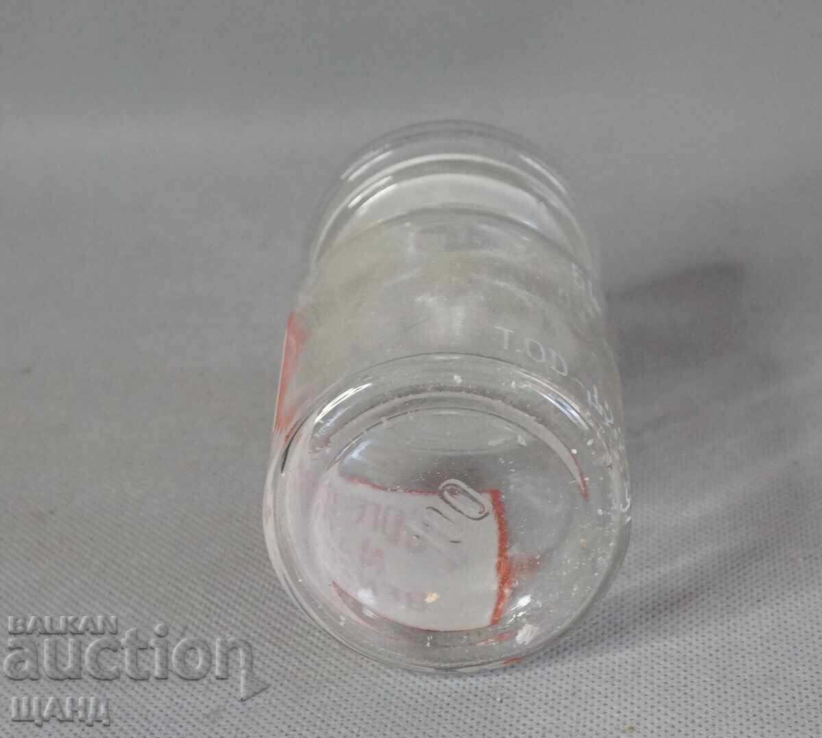 Licitație Sticlă farmaceutică veche de sticlă borcan farmacie COFEINUM