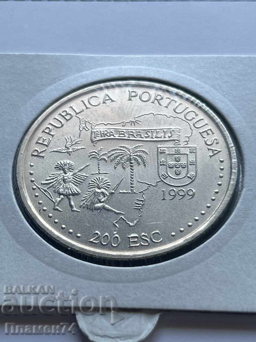 200 εσκούδος 1999 Πορτογαλία Βραζιλία με τιμή 10.00 BGN | € 5.11