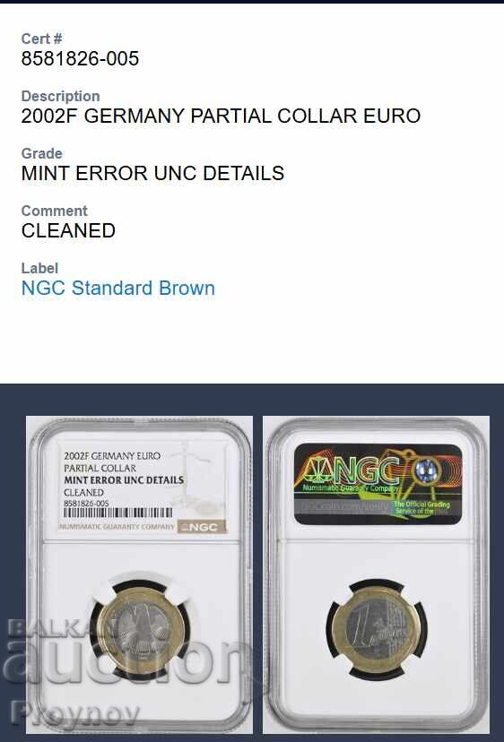 2002F ΓΕΡΜΑΝΙΑ ΜΕΡΙΚΟ ΚΟΛΑΡΟ ΕΥΡΩ ΣΦΑΛΜΑ ΝΟΜΙΣΜΑΤΟΚΟΠΕΙΟΥ UNC DETAILS - 6 2002F ΓΕΡΜΑΝΙΑ ΜΕΡΙΚΟ ΚΟΛΑΡΟ ΕΥΡΩ ΣΦΑΛΜΑ ΝΟΜΙΣΜΑΤΟΚΟΠΕΙΟΥ UNC DETAILS - 6