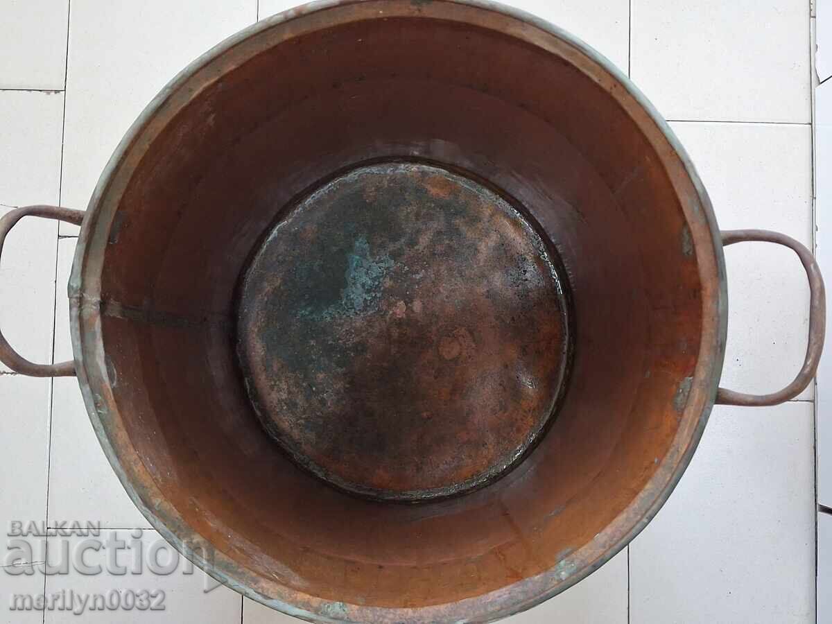 Παράδοση Σπιτικό καζάνι για ρακή χωρίς σωλήνα και σερπαντίνα χάλκινο με καπάκι