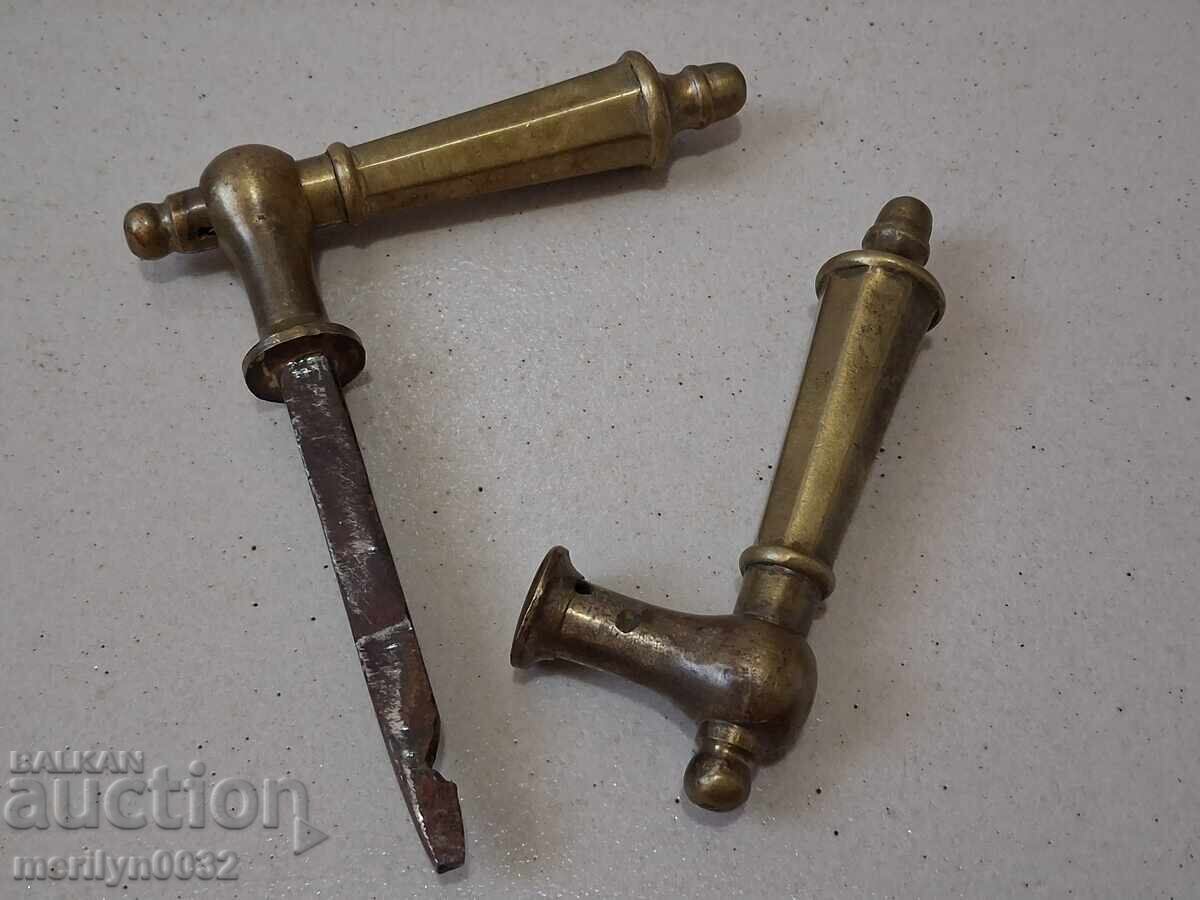 Доставка на Стара брава  бронзов обков ръкохватки Царство България