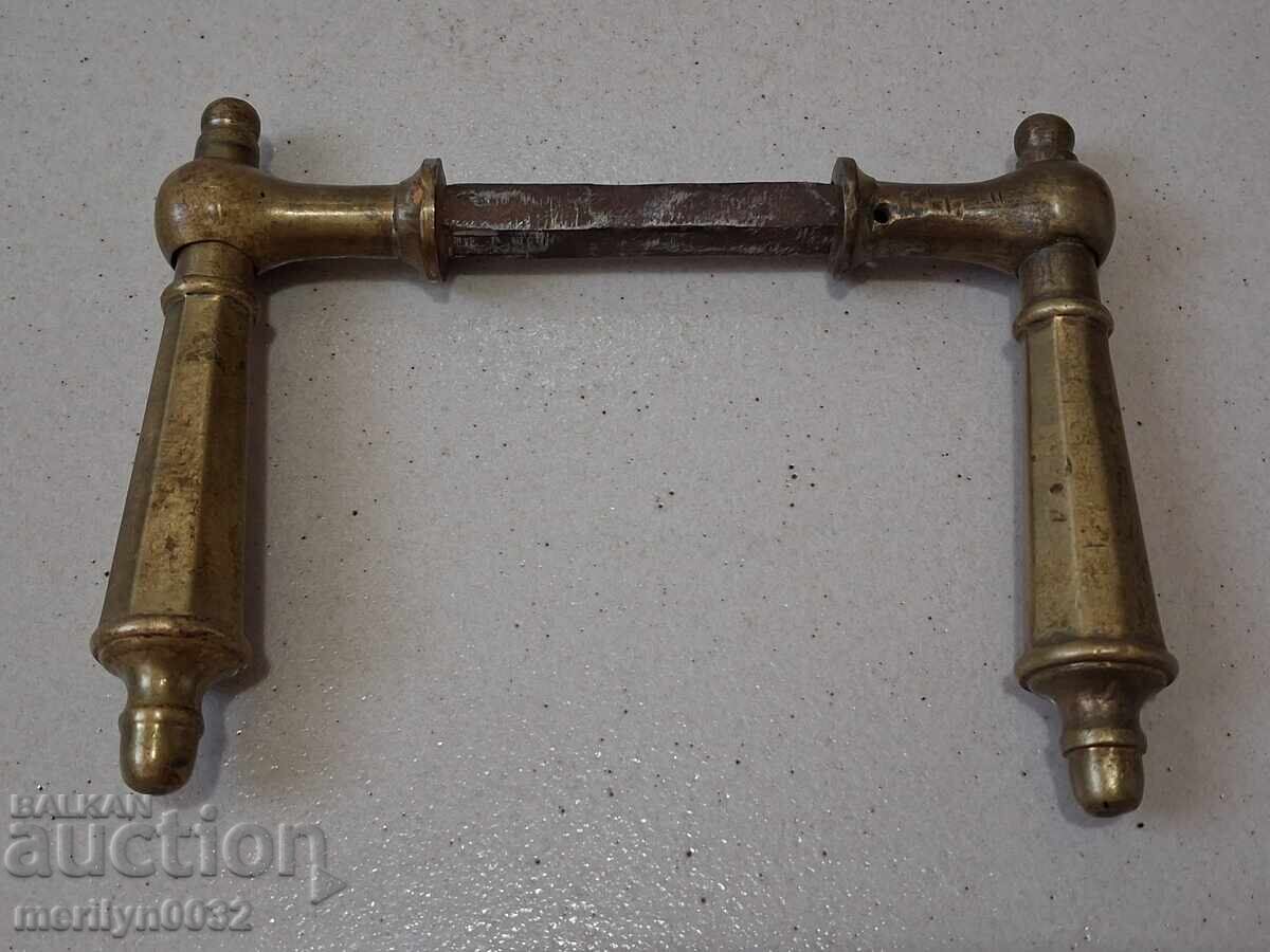 Стара брава  бронзов обков ръкохватки Царство България
