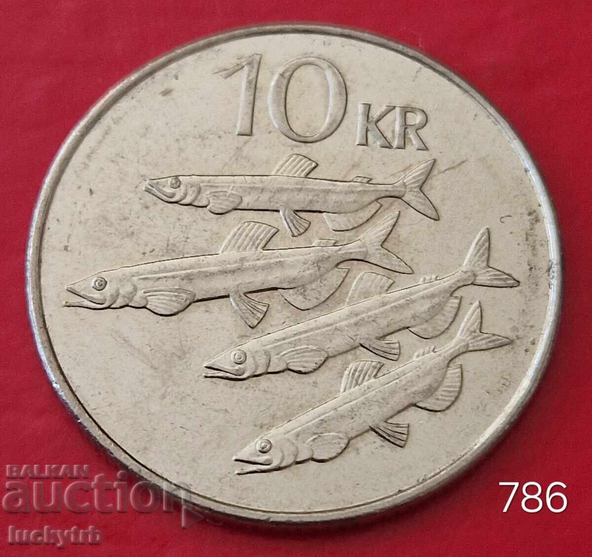 10 крони 2008 - Исландия