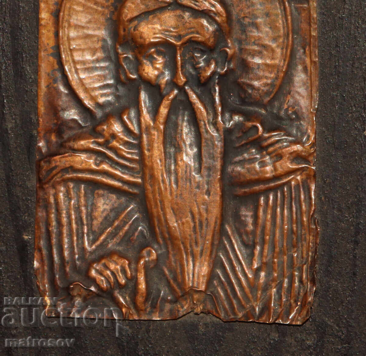 Livrarea Plachetă veche de cupru, icoană Sf. Ioan de Rila Livrarea Plachetă veche de cupru, icoană Sf. Ioan de Rila