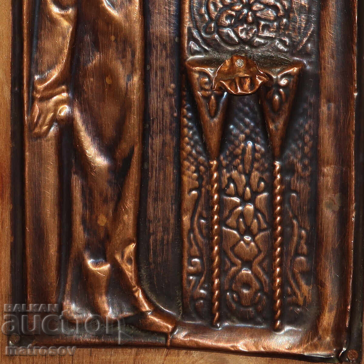 Παράδοση Μετάλλινο πλακέ θρησκευτική σκηνή από μέταλλο