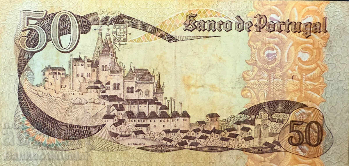Portugal 50 Escudos 1980 Pick 177a Reference 7325 with price 9.00 BGN | € 4.60 Portugal 50 Escudos 1980 Pick 177a Reference 7325 with price 9.00 BGN | € 4.60