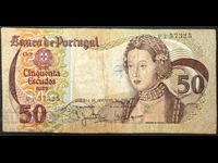 Portugalia 50 Escudos 1980 Pick 177a Ref 7325
