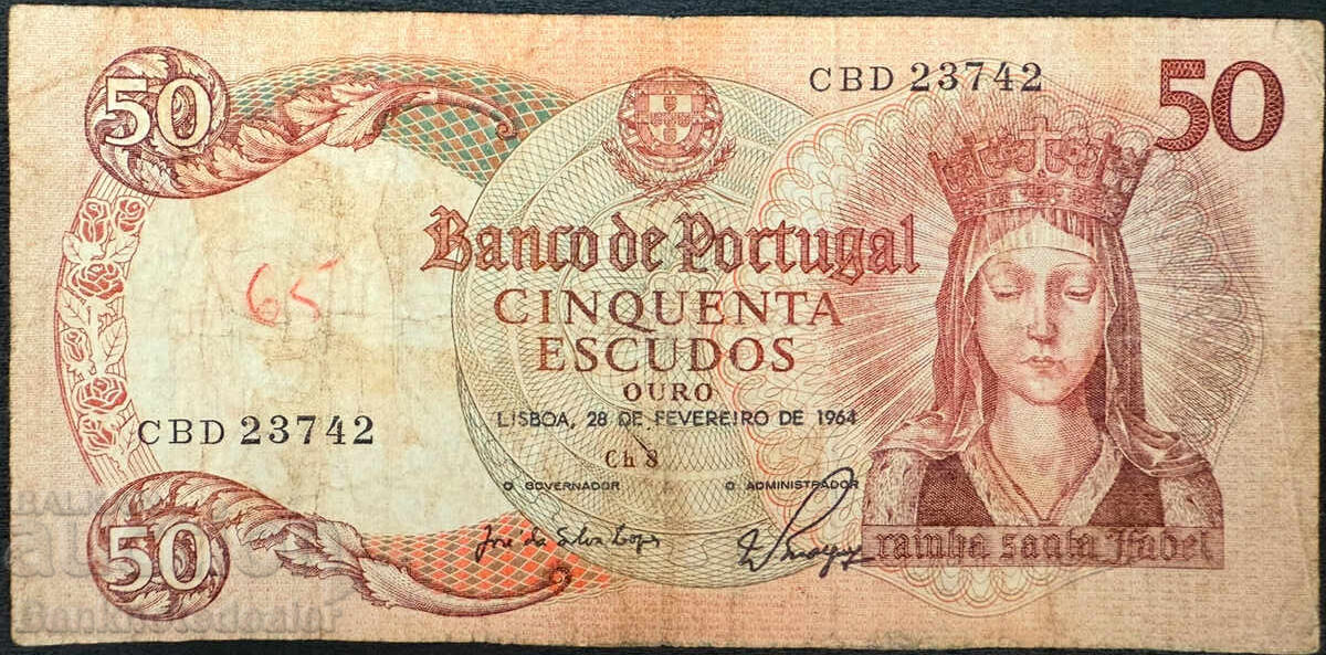 Portugalia 50 Escudos 1964 Ref 3742