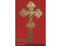 Cruce decorativă din alamă, răstignire