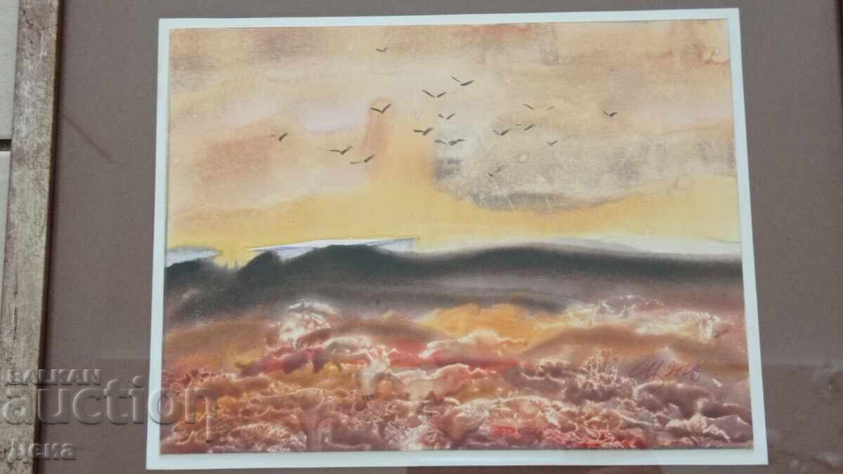 Sava Tsonovski Watercolor 2008 with price 180.00 BGN | € 92.03