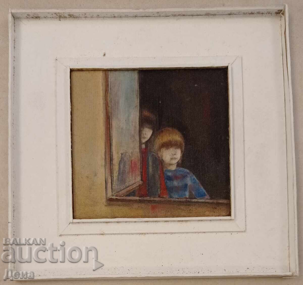 Interesting small painting from the 80s