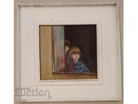 Interesting small painting from the 80s