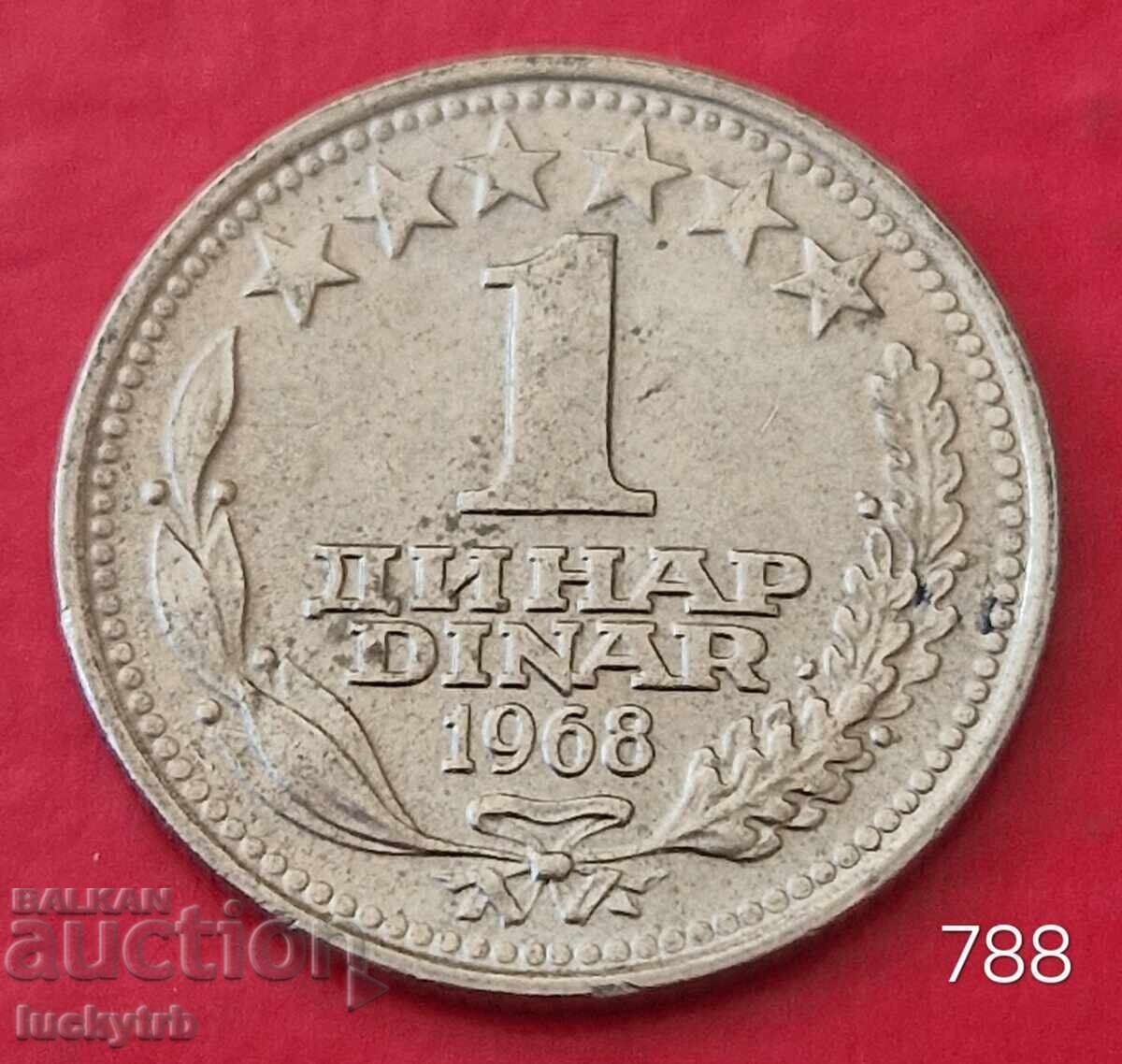1 dinar 1968 - Iugoslavia