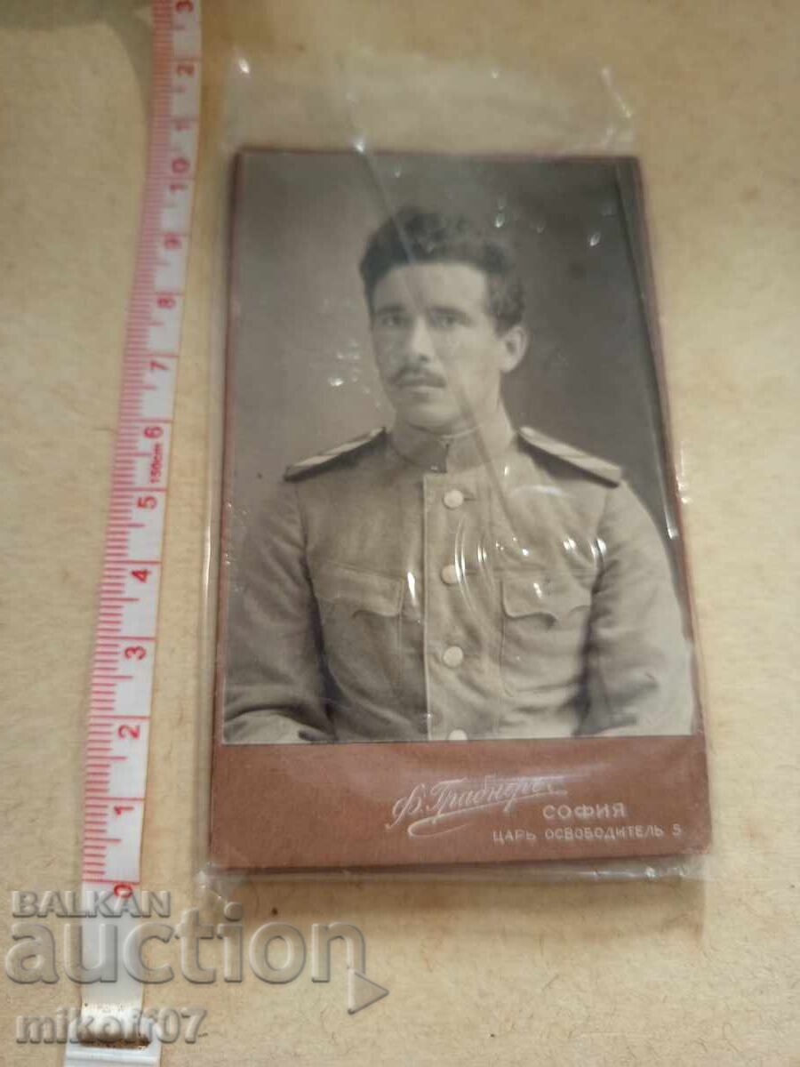 Photo cardboard photography Ferdinand Grabner War