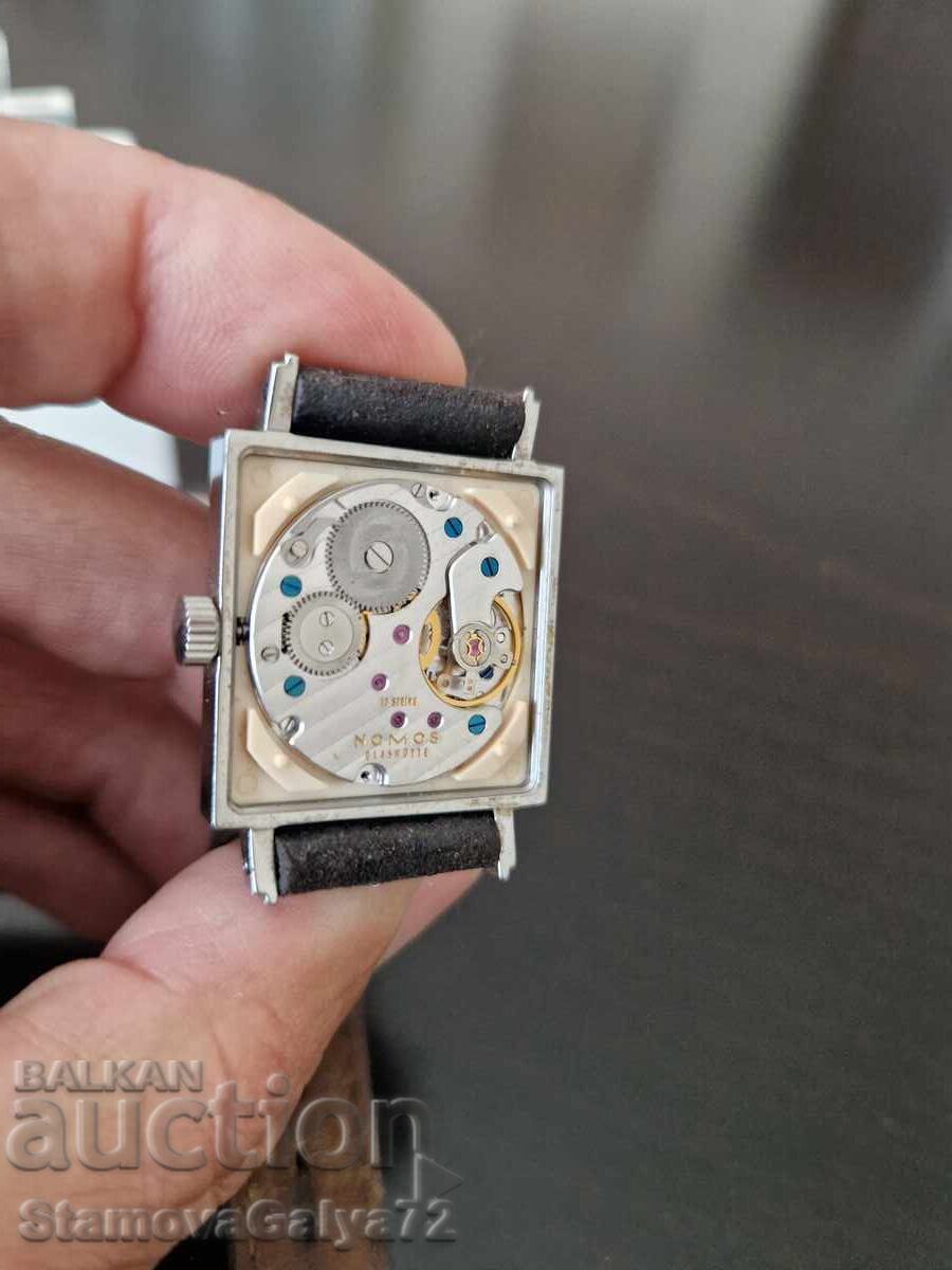 Рядък немски ръчен часовник Nomos- Glashutte - 6