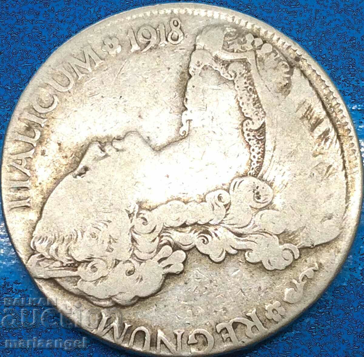 Доставка на 1 талер 1918 Италия колония Еритрея 27,67г сребро