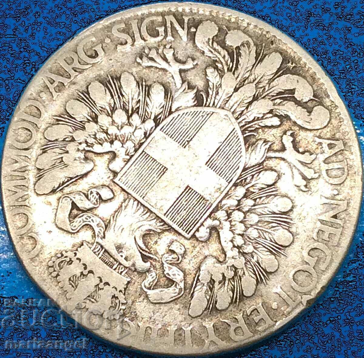 1 талер 1918 Италия колония Еритрея 27,67г сребро - 5