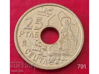 25 pesetas 1998 - Spania - Ceuta