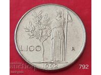 100 λίρες 1992 - Ιταλία
