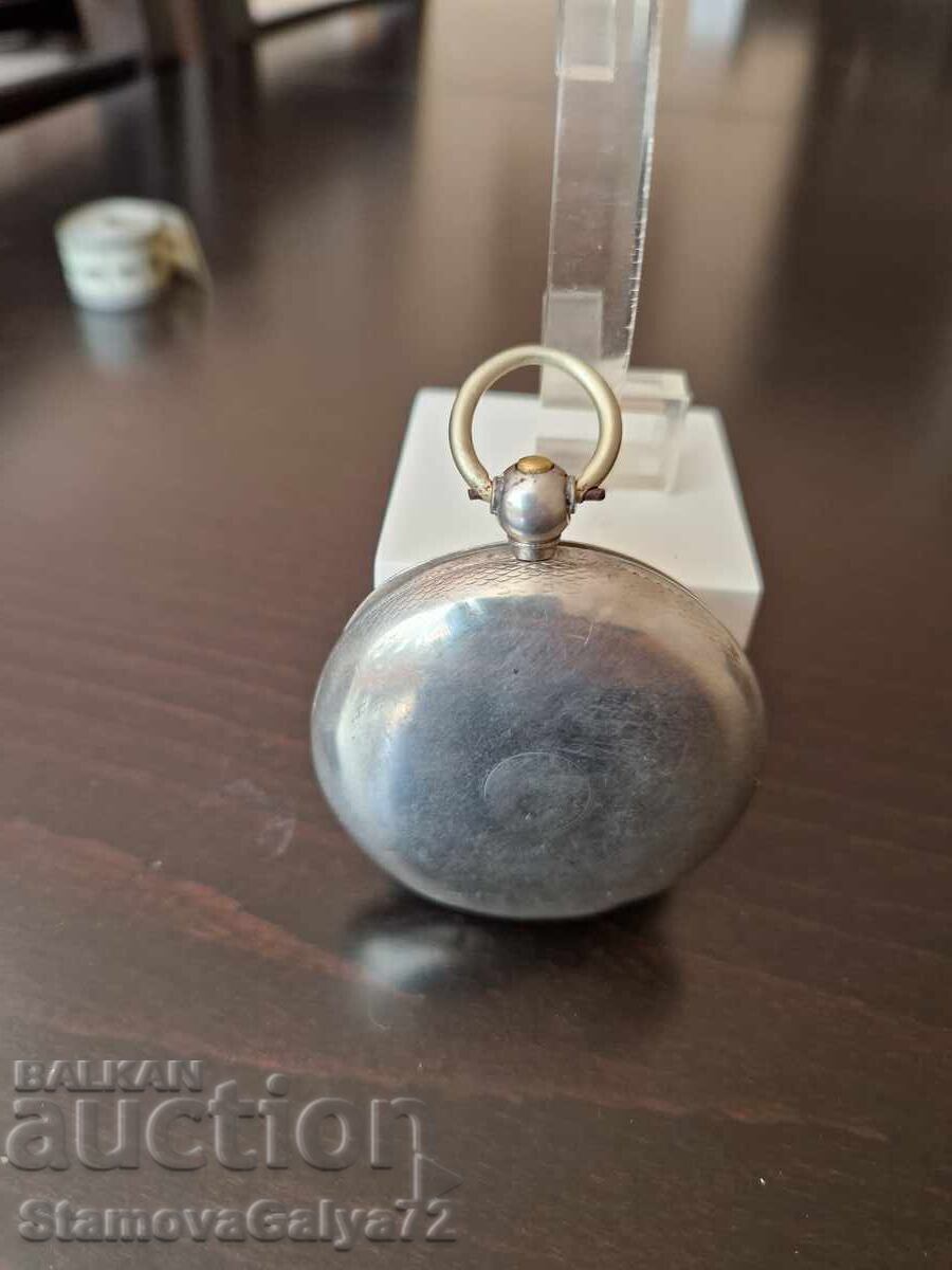 Рядък американски сребърен джобен часовник Appleton Tracy & - 7