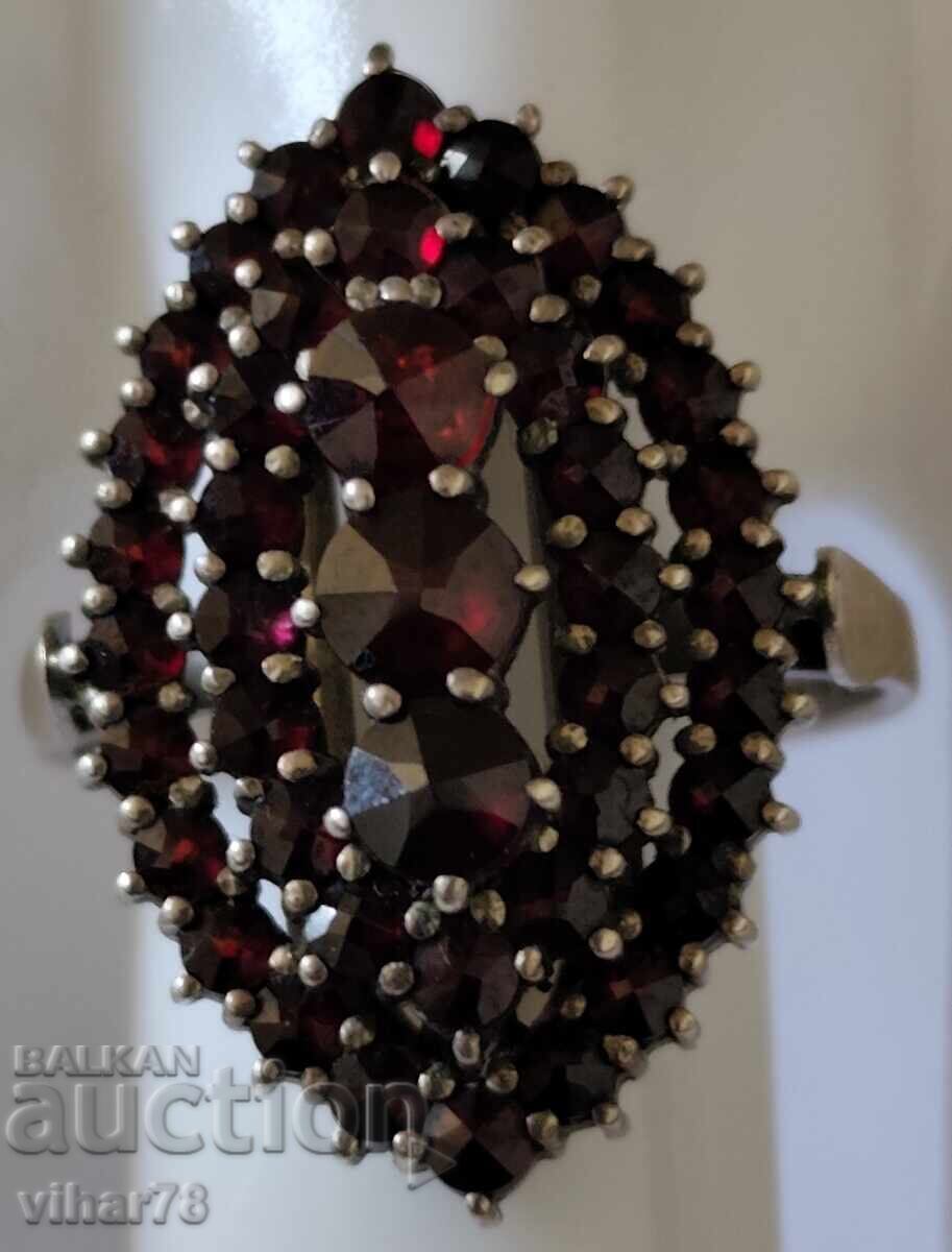 ΣΤΑΡ ΔΑΜΣΚΙ ΑΡΓΥΡΟ ΔΑΧΤΥΛΙΔΙ ΜΕ ΓΡΑΝΑΤΕΣ