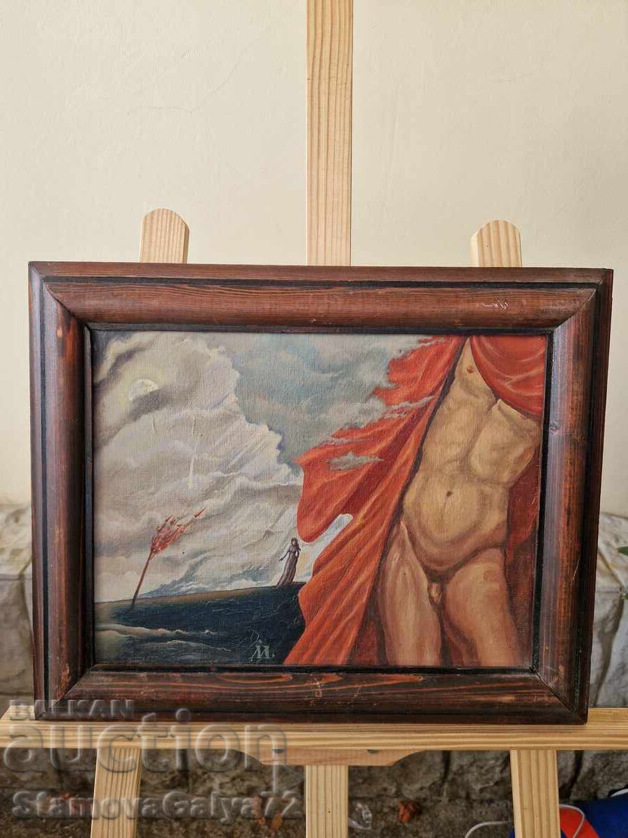 Υπέροχος πίνακας λάδι σε καμβά Βούλγαρος καλλιτέχνης με τιμή 288.00 BGN | € 147.25