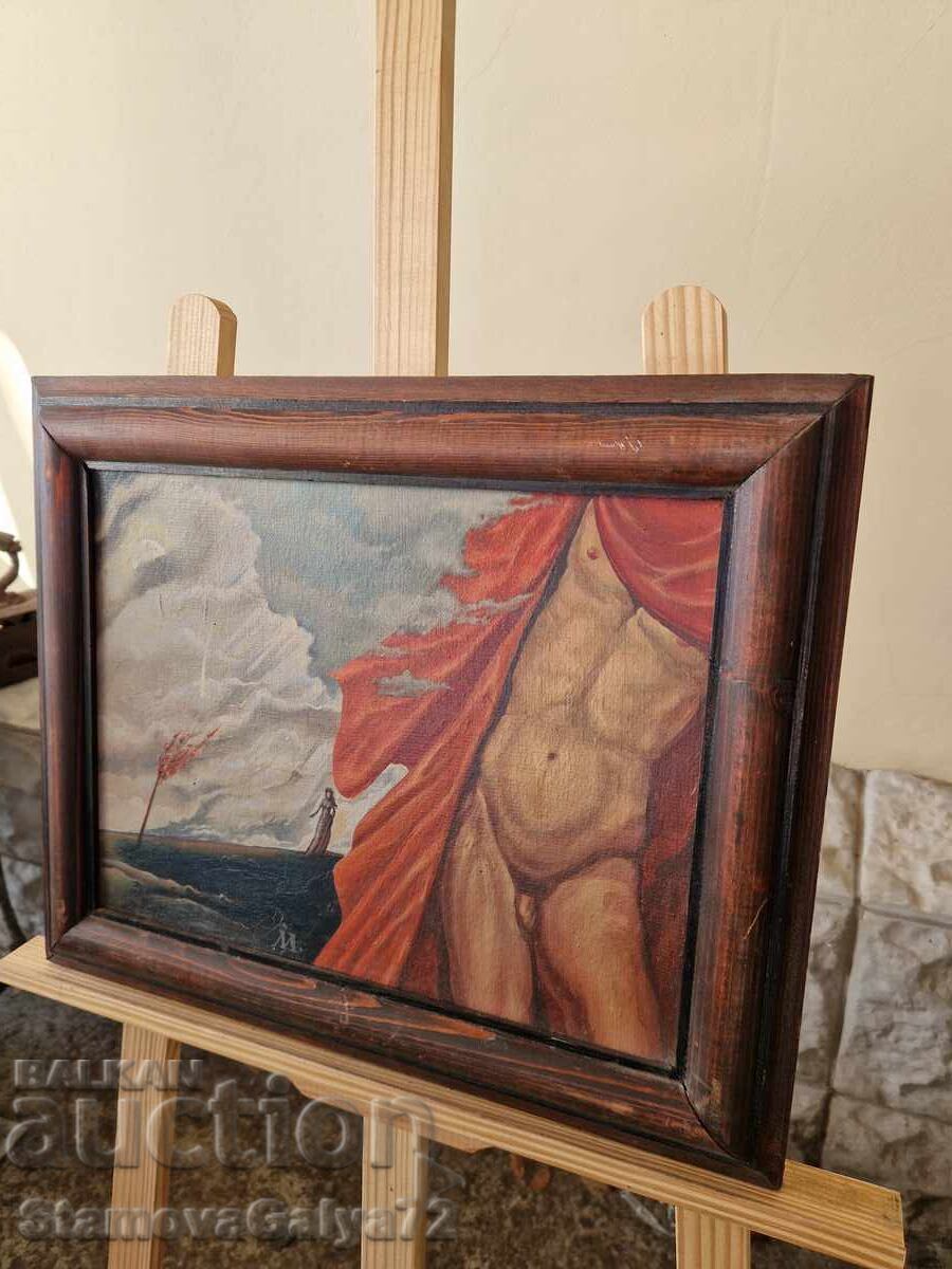 Παράδοση Υπέροχος πίνακας λάδι σε καμβά Βούλγαρος καλλιτέχνης