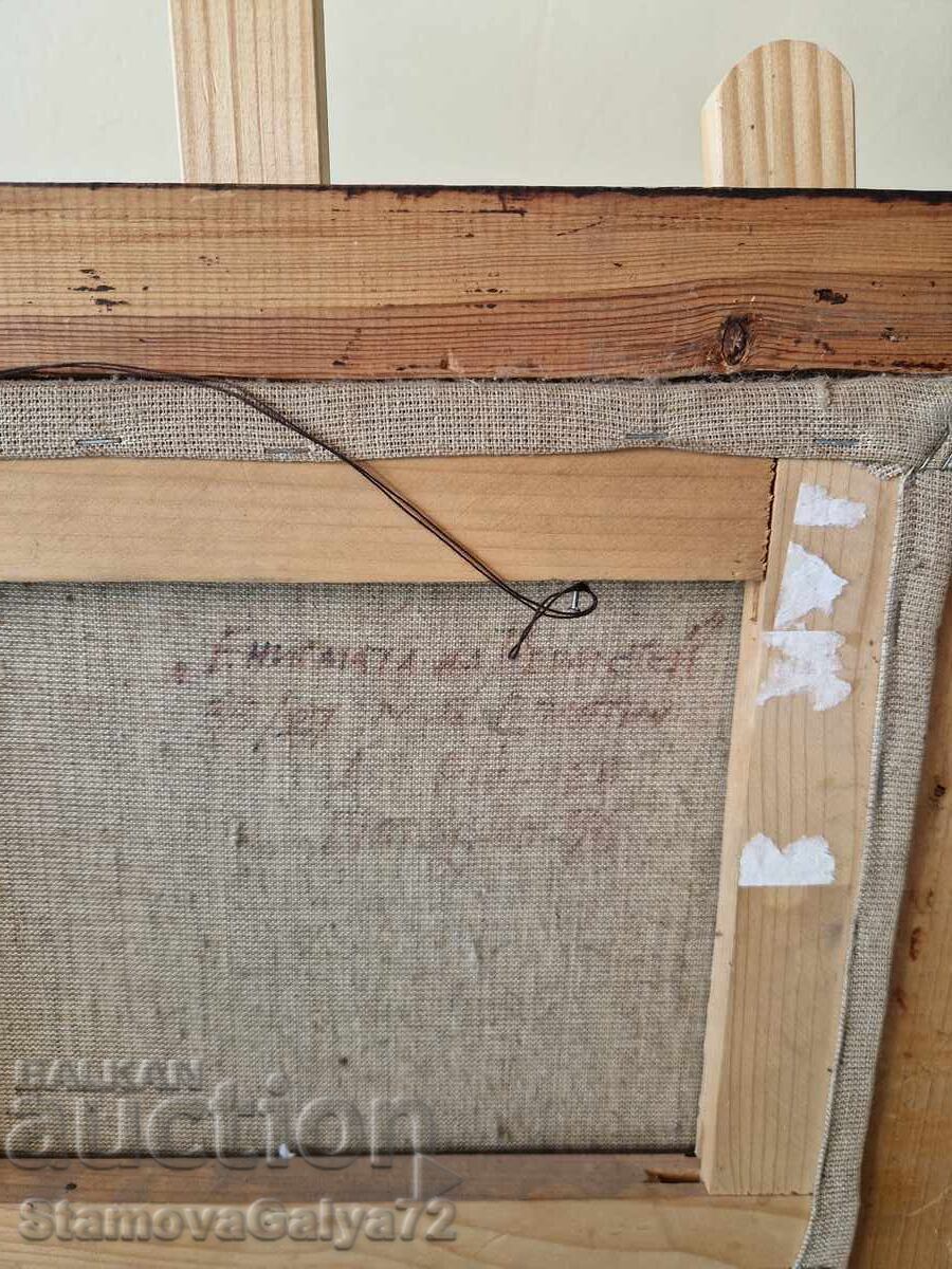 Υπέροχος πίνακας λάδι σε καμβά Βούλγαρος καλλιτέχνης - 6