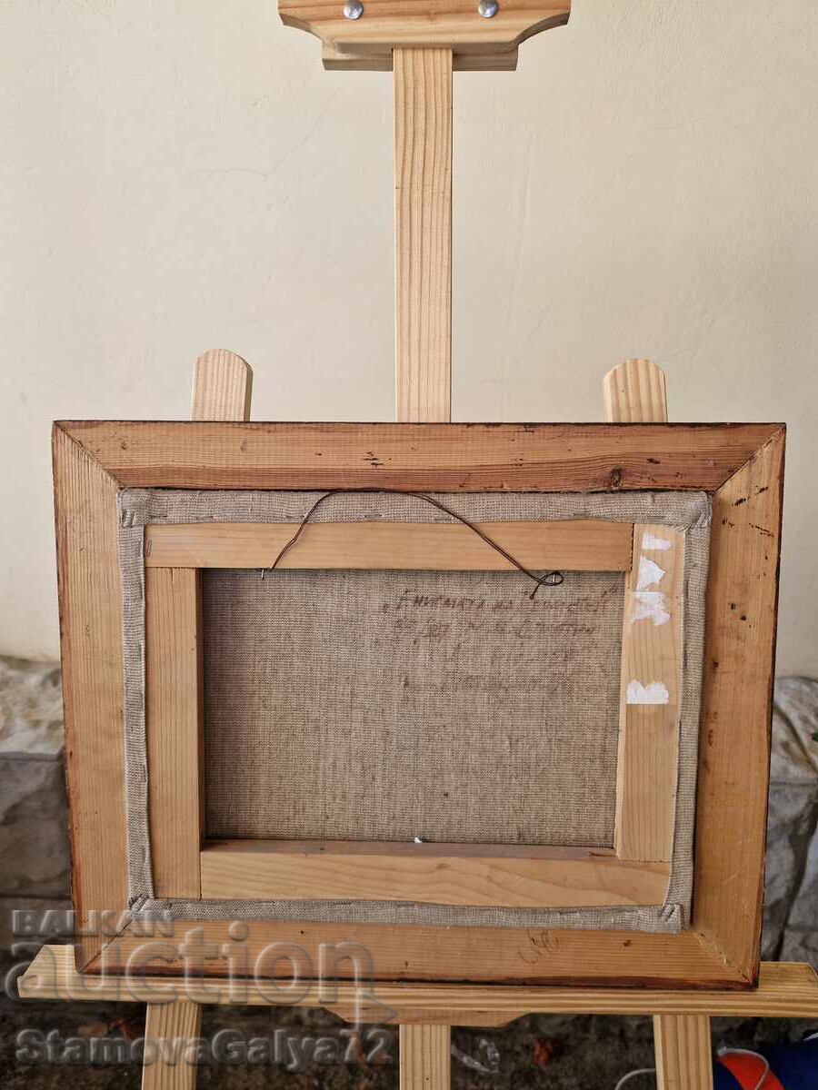 Υπέροχος πίνακας λάδι σε καμβά Βούλγαρος καλλιτέχνης - 7