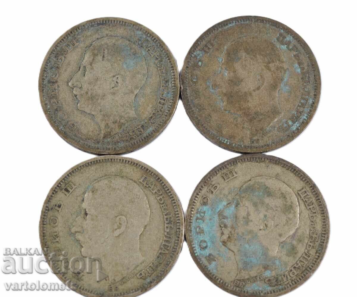 50 leva 1930 - 4 buc - Bulgaria › Țar Boris III cu preț 60.00 BGN | € 30.68