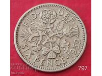 6 pence 1959 - Great Britain