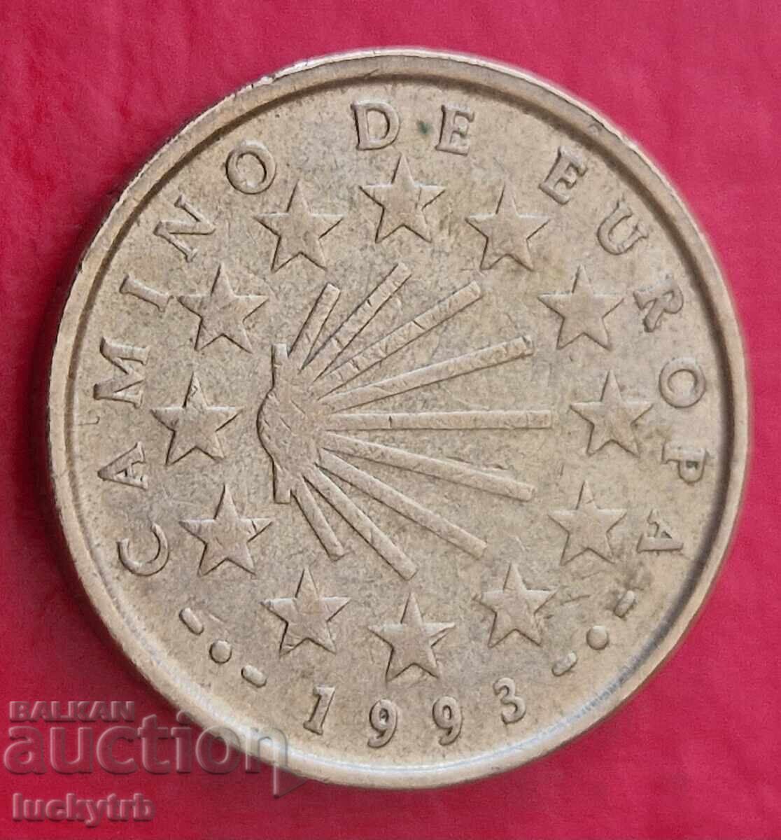 100 pesetas 1993 - Spania - Calea lui Santiago cu preț € 2.40 | 4.69 BGN 100 pesetas 1993 - Spania - Calea lui Santiago cu preț € 2.40 | 4.69 BGN