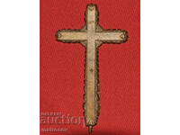 Vechi cruce de bronz răstignire