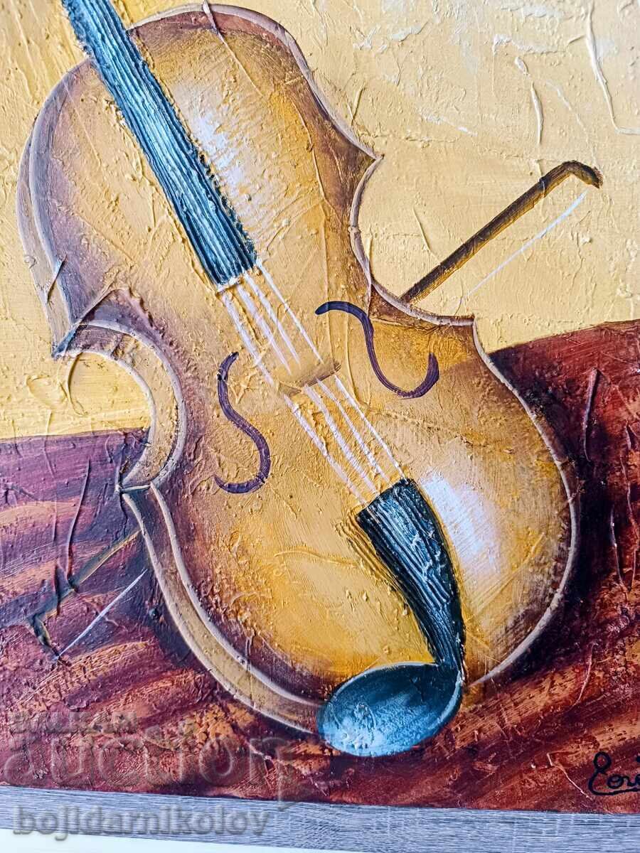 Original Painting/MUSIC/55/46/Signed/Artist's Technique with price 89.98 BGN | € 46.01