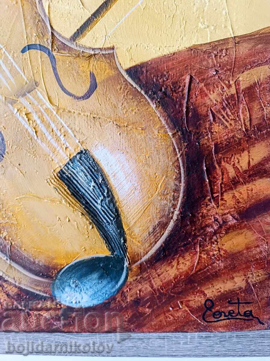 Original Painting/MUSIC/55/46/Signed/Artist's Technique - 5