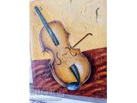 Tablou original/MUZICĂ/55/46/semnătură/tehnica artistului