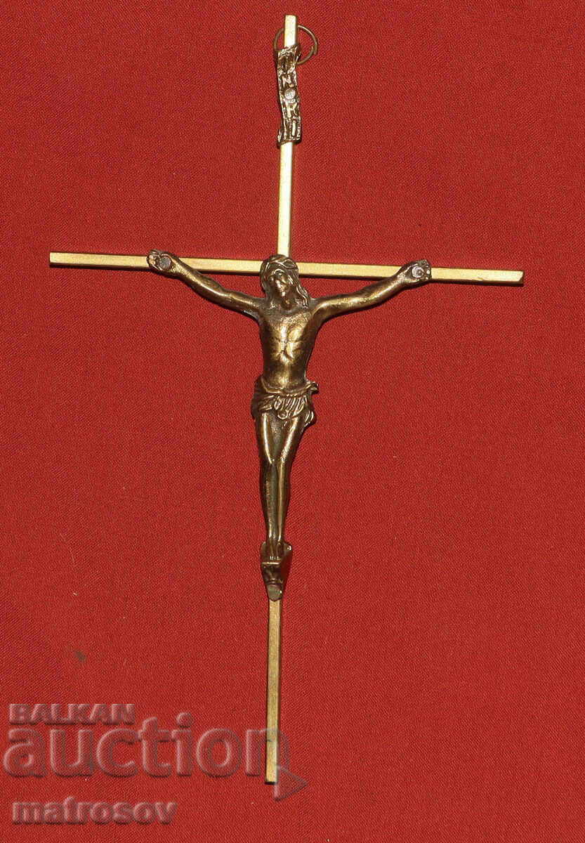 Δημοπρασία Διακοσμητικός ορειχάλκινος σταυρός, εσταυρωμένος