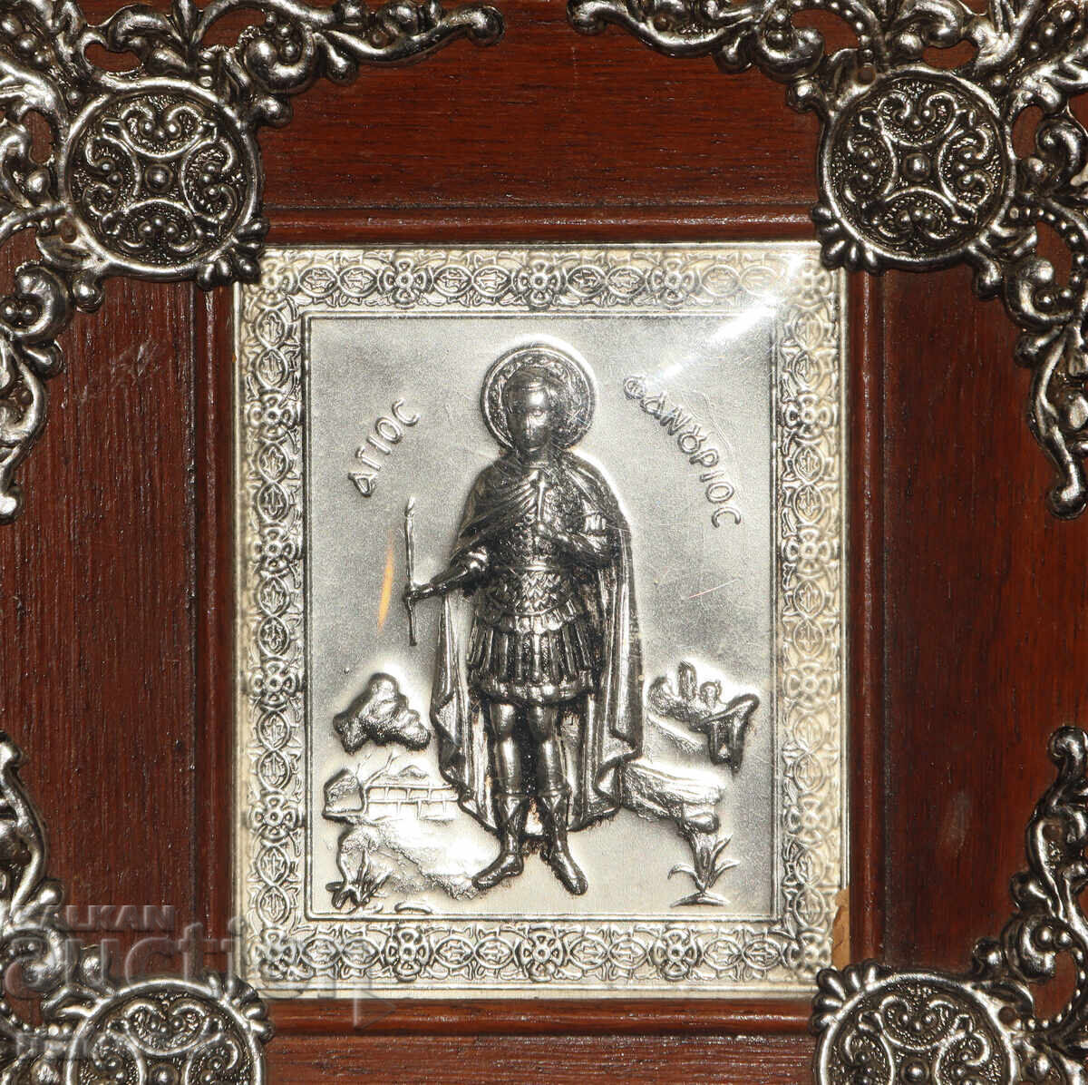 Доставка на Гръцка метална икона Св. Фанурий Доставка на Гръцка метална икона Св. Фанурий