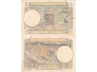 tino37 - FRENCH WEST AFRICA - 5 FRANCS - 1942