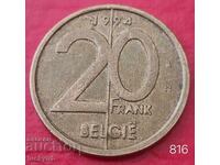 20 франка 1994 - Белгия - Надпис на нидерландски