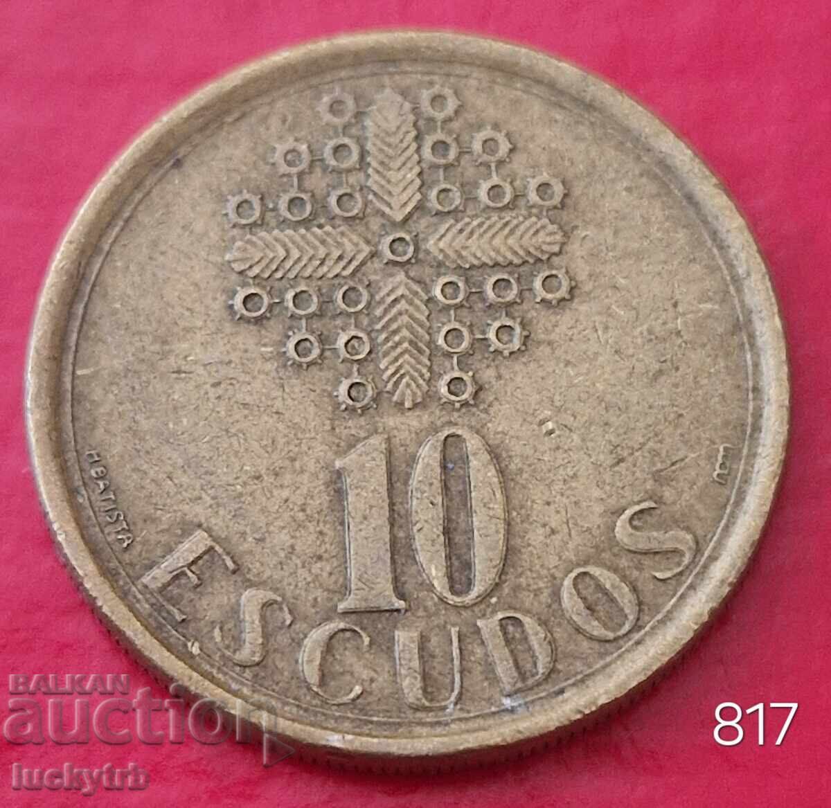 10 escudos 1986 - Portugalia 10 escudos 1986 - Portugalia