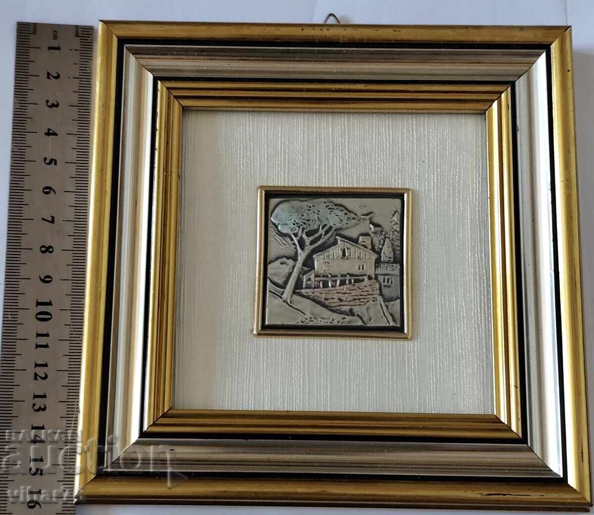 Small picture with a silver plaque - 5