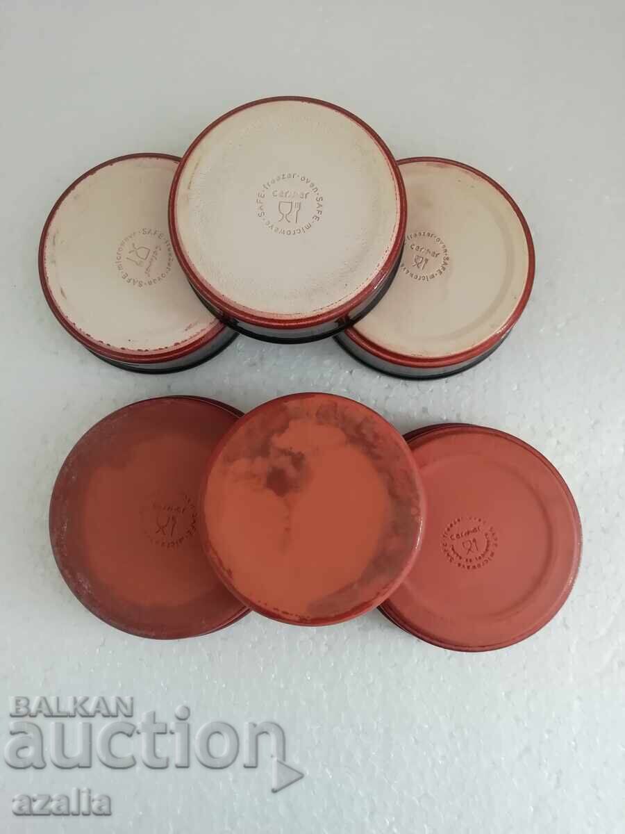 6 ceramic dessert bowls/molds with price 23.90 BGN | € 12.22 6 ceramic dessert bowls/molds with price 23.90 BGN | € 12.22