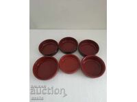 6 ceramic dessert bowls/molds